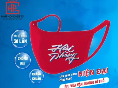 Cung cấp khẩu trang in logo Hải Phòng đẹp, chất lượng số 1 hiện nay